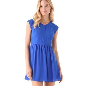 Rebecca Taylor Crepe Easy dress in Lapis Blue size: 6